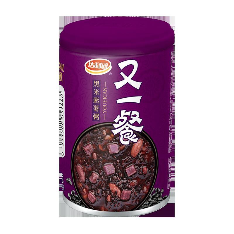 达利园 又一餐黑米紫薯八宝粥 280g*12罐 箱装 五谷早餐方便休闲速食即食营养送礼佳品