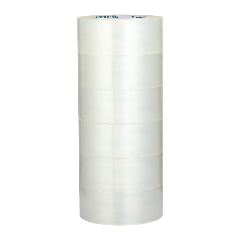 齐心 JP4815-6 封箱胶带48mm*150y*45um(6卷/筒) 透明高清大图
