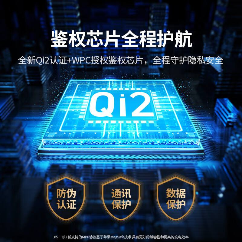 绿联Qi2+MFW双认证苹果三合一无线充电器磁吸充电支架桌面充电板15W快充 白色W705(35568)高清大图
