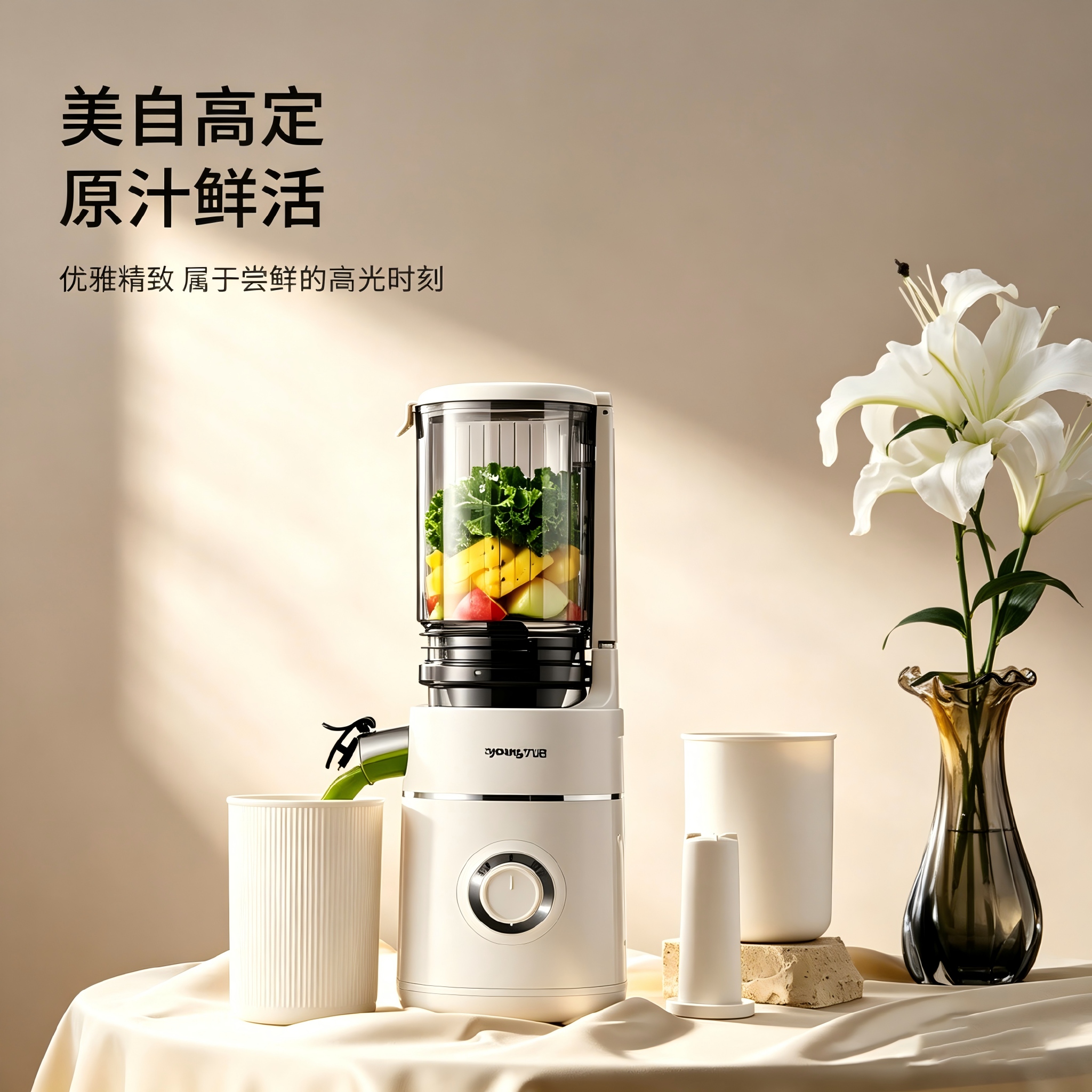 九阳Joyoung Z11-LZ605渣汁分离原汁机小型全自动易清洗橙子榨汁果汁机料理机高清大图