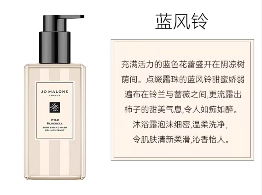 祖玛珑专柜沐浴露蓝风铃香型250ml(礼盒装)高清大图