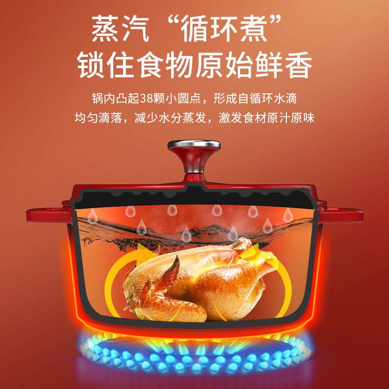 澳得迈 聚能珐琅锅S16高清大图