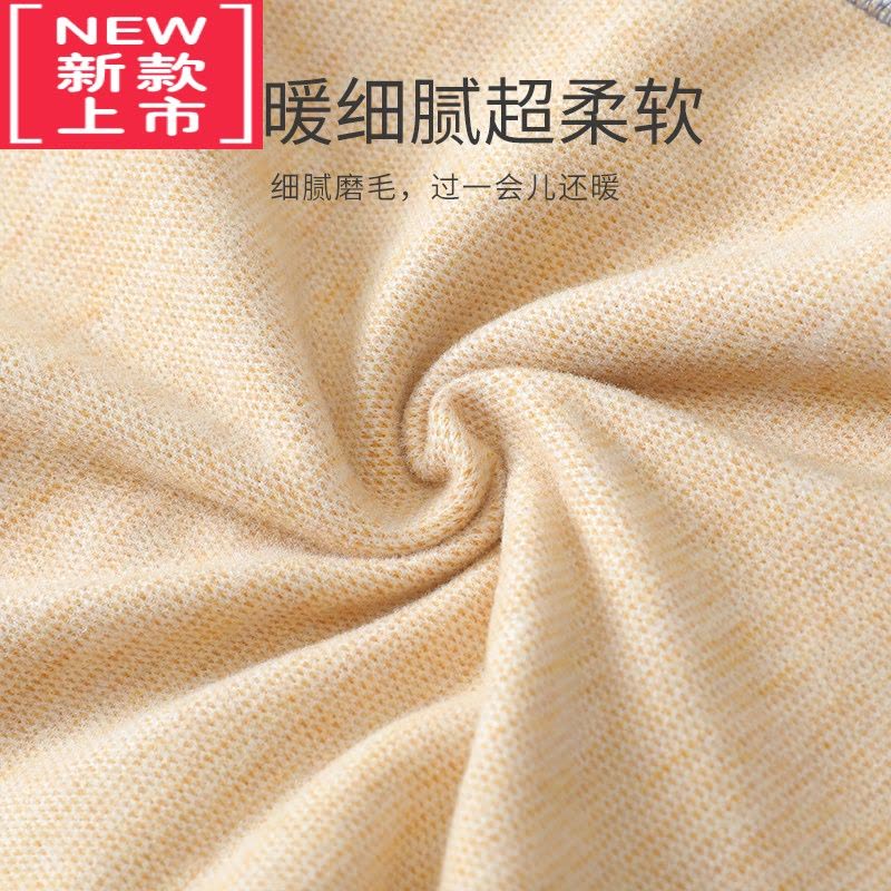 可莉允加肥加大男童保暖裤内穿中大童胖童加绒秋裤加厚儿童胖女童棉裤图片