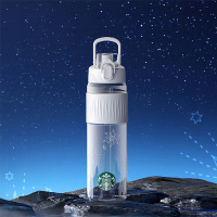 星巴克(STARBUCKS) 11149718 星芒闪耀款手提运动杯 水杯 (计价单位:个) 白色