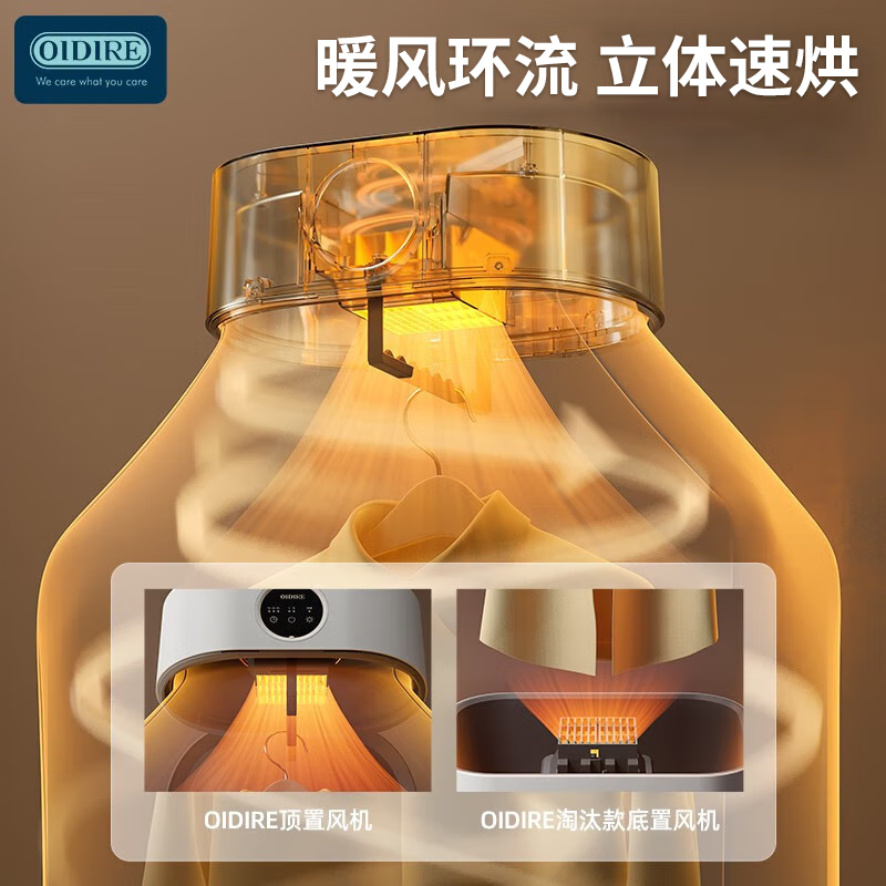 OIDIRE 德国OIDIRE 烘干机家用干衣机小型烘干衣柜折叠烘干机便携巴氏杀菌智能定时恒温温控烘衣机烘干机高清大图
