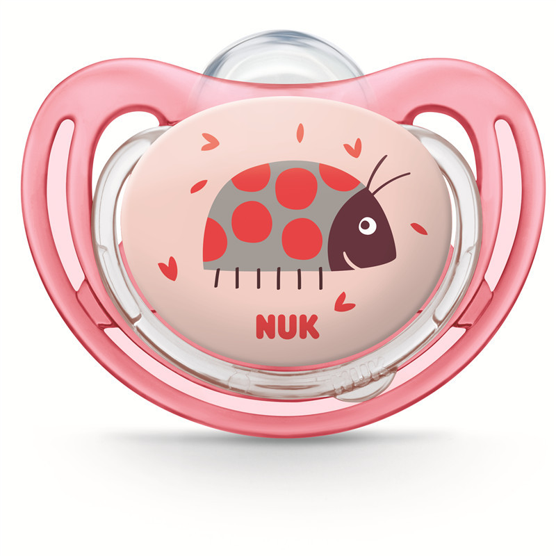 NUK舒适型安抚奶嘴(0-6个月)花型随机