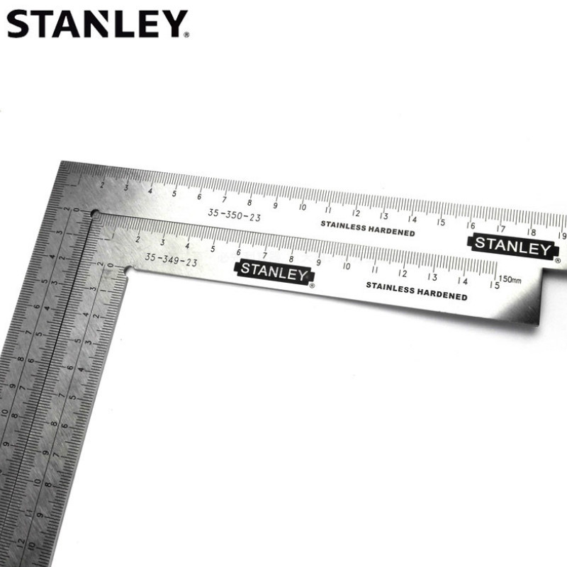 史丹利 Stanley35-351-23铝柄不锈钢直角尺300x165mm
