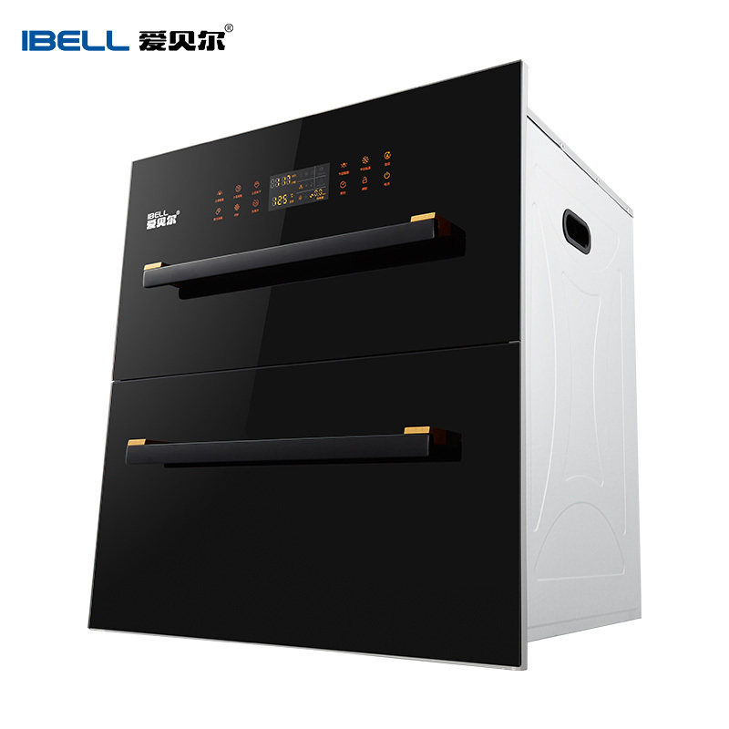 爱贝尔(IBELL)ZTD120嵌入式消毒柜二星级 120升 臭氧中午烘干 高温消毒 家用碗筷餐具厨房消毒碗柜