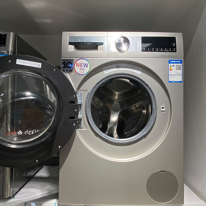 博世wjum45190w4系10公斤自清洁热风除菌洗衣液自投放洗烘一体机
