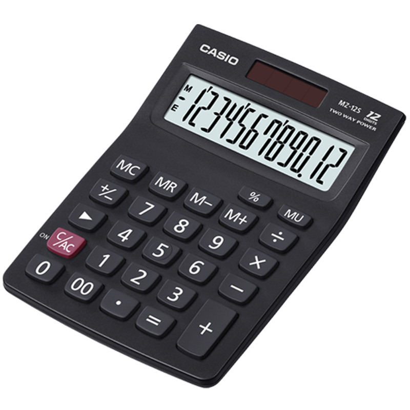 卡西欧(CASIO)MZ-12S计算器 计算机 大屏计算机 利润率计算器 12位大屏计算机 小号计算器