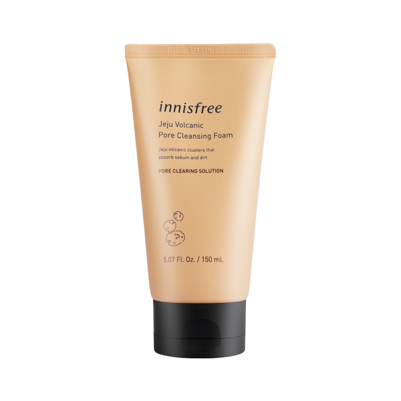 悦诗风吟(innisfree)济州岛火山岩泥洗面奶150ml*1支 男女士学生 深层清洁 去黑头角质 洗面奶 男女通用