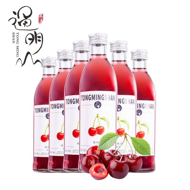 通明 山露酒 樱桃味 果酒 3度 300ML*6瓶装