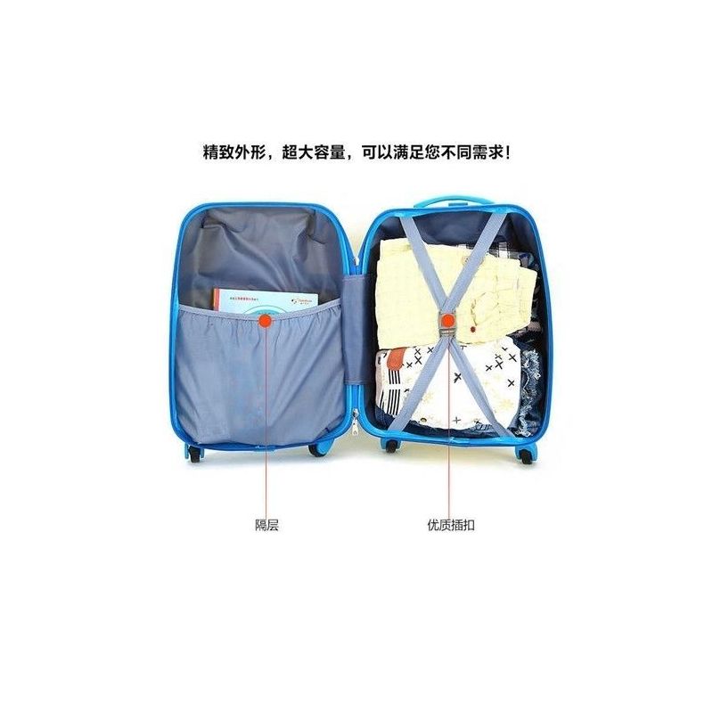[儿童拉杆箱]可爱宝宝行李箱男女款18寸万向轮卡通旅行箱登机箱|KT猫 16寸单杆两轮普通轮