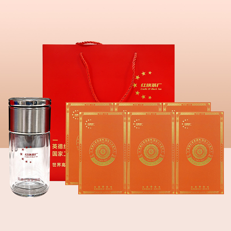 6T 红旗茶厂 鸿作系列 春茶款 礼盒装 30克*6盒+茶杯（单位：套）