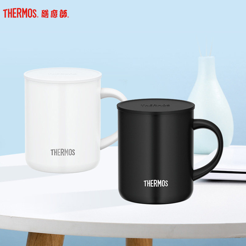 膳魔师(THERMOS)保温杯 真空不锈钢桌面把手杯JDG-350 340ml