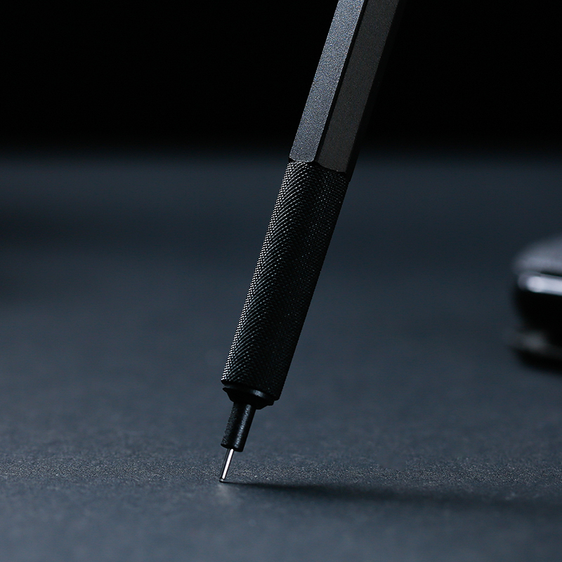 红环(rOtring)自动铅笔 600系列黑色0.5mm 学生文具绘图素描绘画活动铅笔全金属笔身防震防断铅