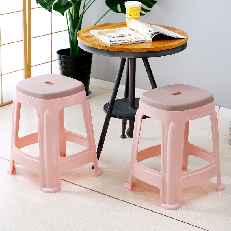 塑料凳子家用椅子加厚成人方凳子时尚创意小板凳高凳餐桌凳胶登子