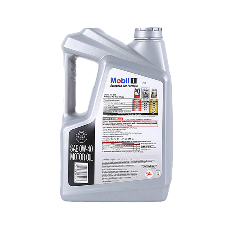 [抗磨降噪]Mobil美孚 美国进口 1号 0W-40 A3/B4 SN级 全合成机油 5QT/4.73L