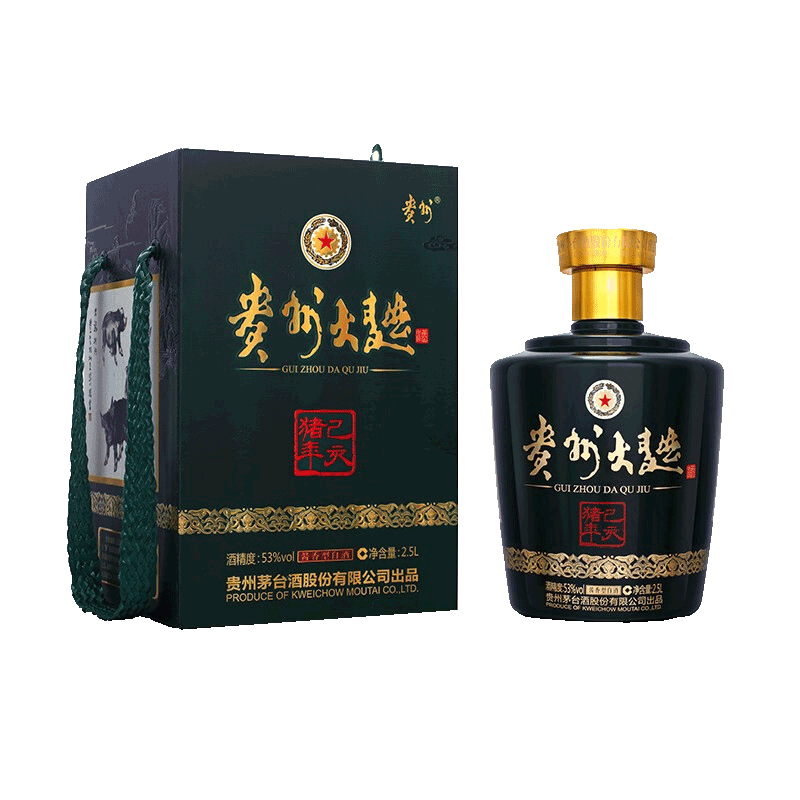 贵州茅台 贵州大曲已亥猪年酒 53度 2.5L 单瓶装 生肖纪念酱香型白酒