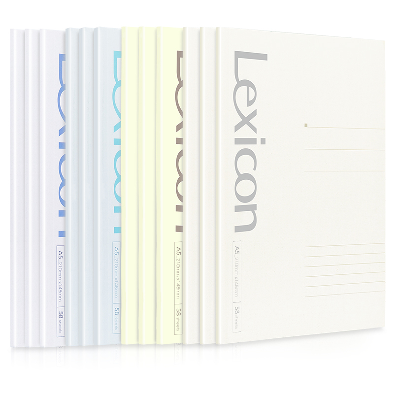 得力(deli) 7984 笔记本/记事本无线胶装软抄本记事本 工作笔记本子文具办公用品 A5/58张 12本装高清大图