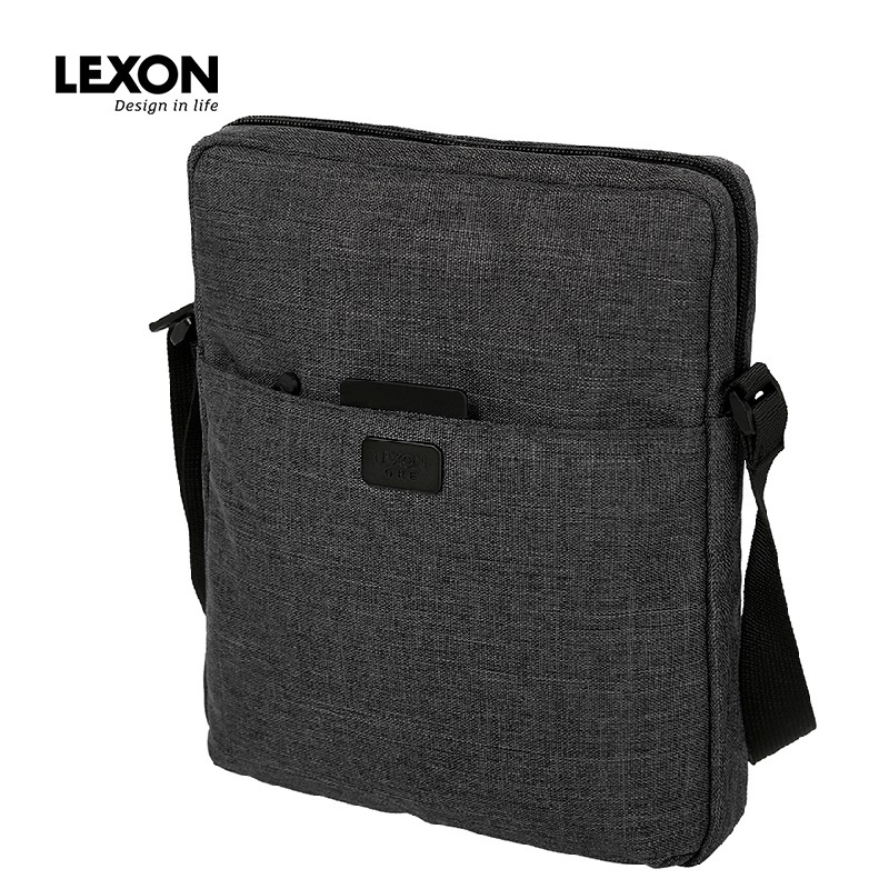 乐上LEXON 单肩包男士休闲时尚斜挎包IPAD平板防泼水侧背包LNE1417