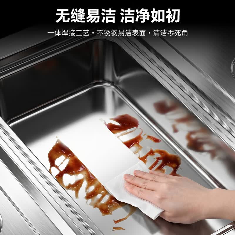 荣事达(Royalstar)保温售饭台商用保温汤池分餐台三格RSD-JA-A3 [配201不锈钢1/1份数盘带盖]高清大图