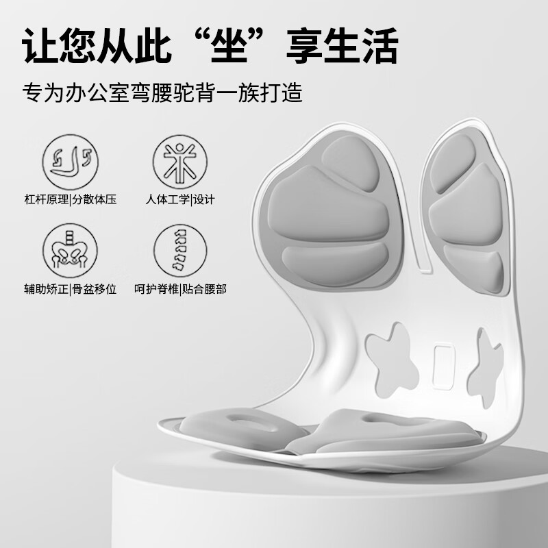 美仕达矫姿坐垫坐垫人体工学护腰护背久坐不累MS-Y3高清大图