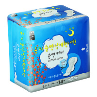 恩芝纯棉夜用卫生巾14片 285mm