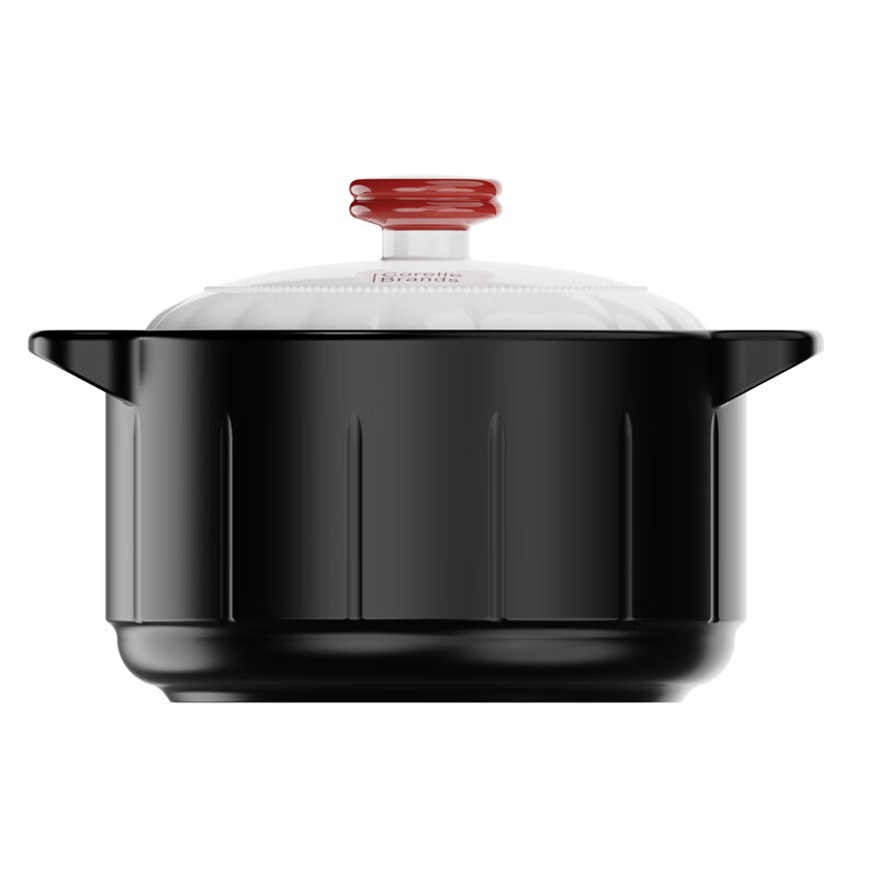 康宁(Corelle Brands)丹霞映雪陶瓷砂锅大容量家用煮粥煲汤煲3.5L CB-TC002-TG/KZ高清大图