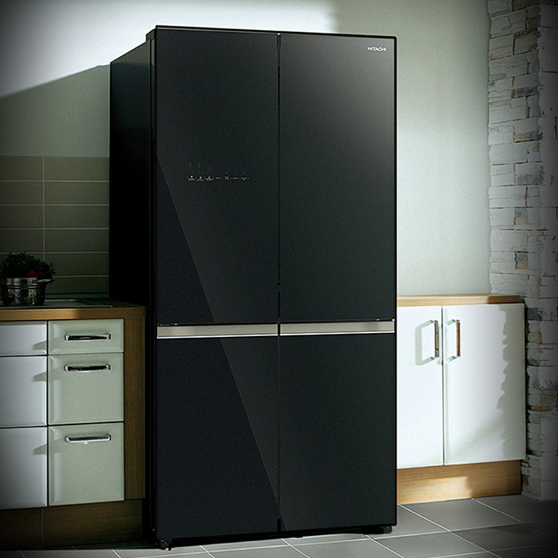 日立(hitachi)r-fbf570kc 573升原装进口十字对开门冰箱 风冷无霜真空