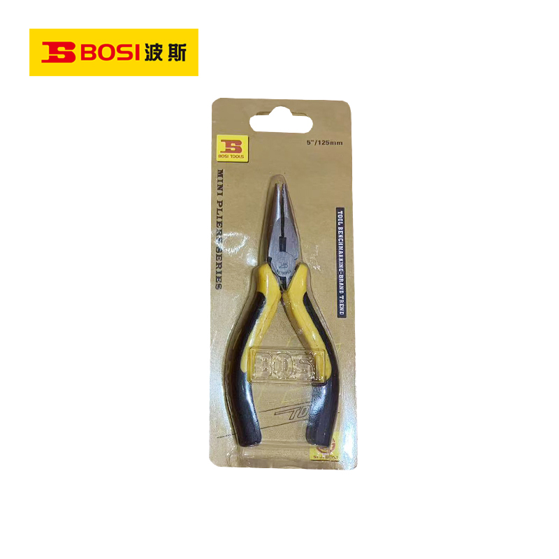 波斯(BOSI)尖嘴钳(5"/125mm)把