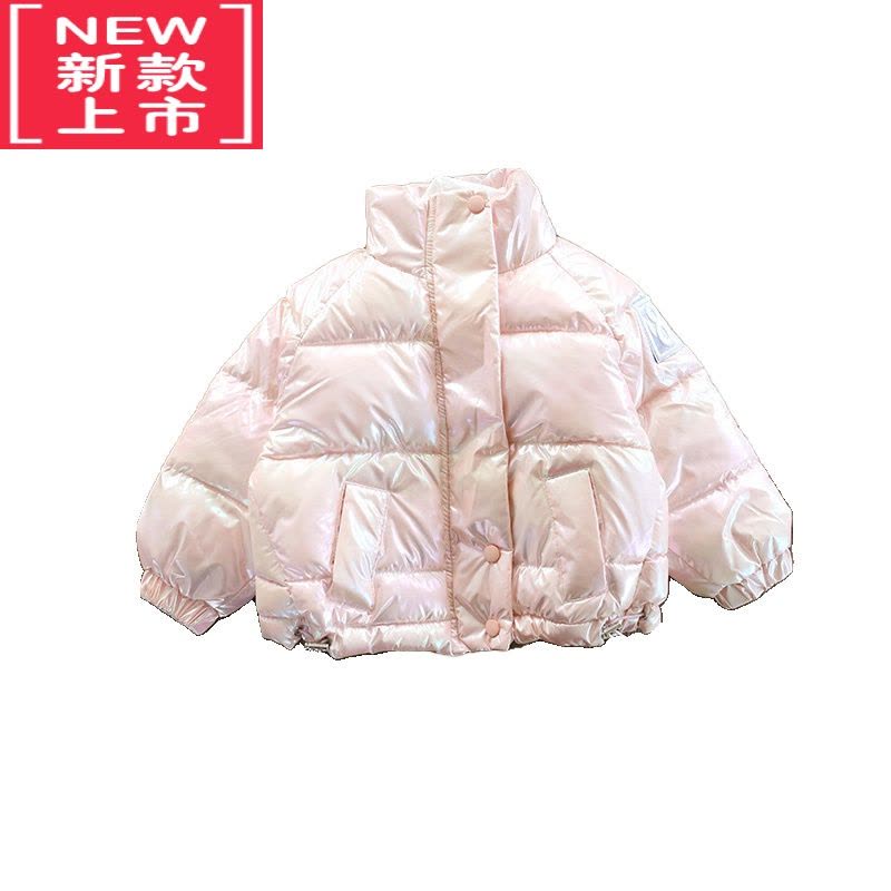 可莉允免水洗儿童秋冬羽绒棉服装女童加厚保暖外套百搭潮拉链款立领图片