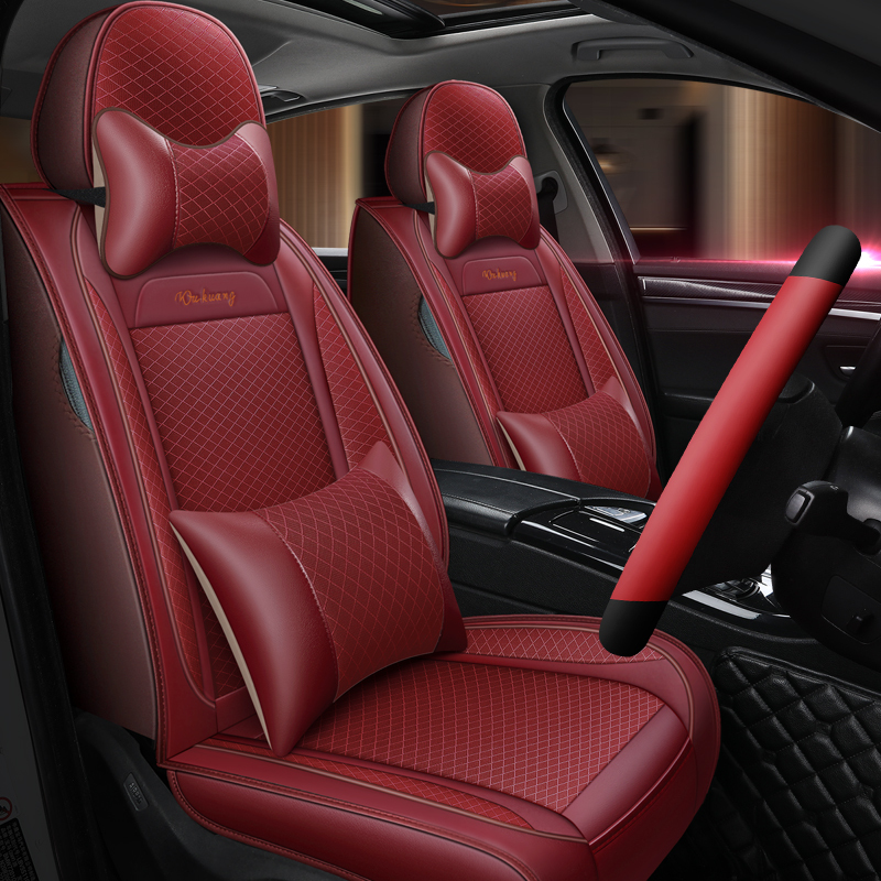 敬平汽车座套新款四季通用小车亚麻座垫春夏季车坐套全包冰丝专用坐垫