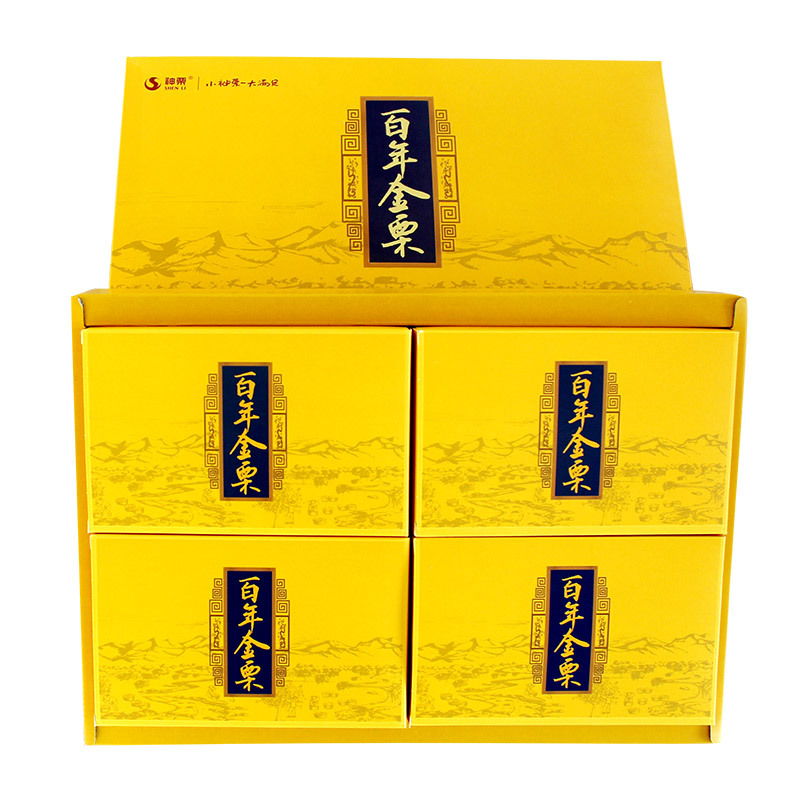 [中华特色]河北供销馆 神栗 百年金栗礼盒816g 宽城有机栗仁年货礼品 河北承德特产