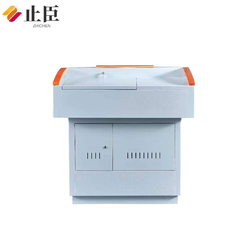 止臣 多媒体讲台 办公家具演讲台钢制多功能讲台桌多媒体多功能校园教师讲台 S8高清大图