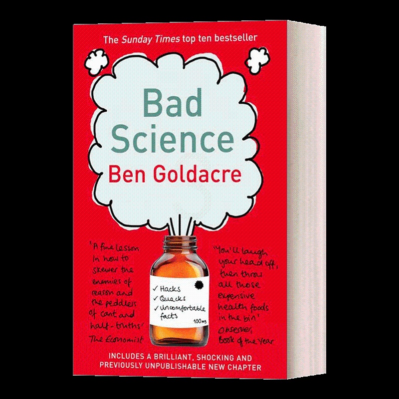 [正版]英文原版 Bad Science 小心坏科学 医药广告没有告诉你的事 入围2009塞缪尔·约翰逊奖 本·戈德契高清大图