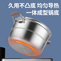 赫巴兹家用蒸锅加厚蒸笼蒸煮304不锈钢炖锅汤锅电磁炉燃气灶通用