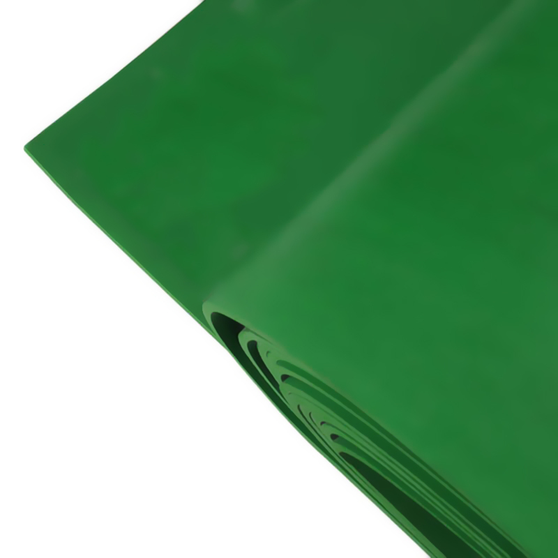 典虎 绝缘橡胶垫 绿色平面 10kv 10米*1米*5mm 卷高清大图