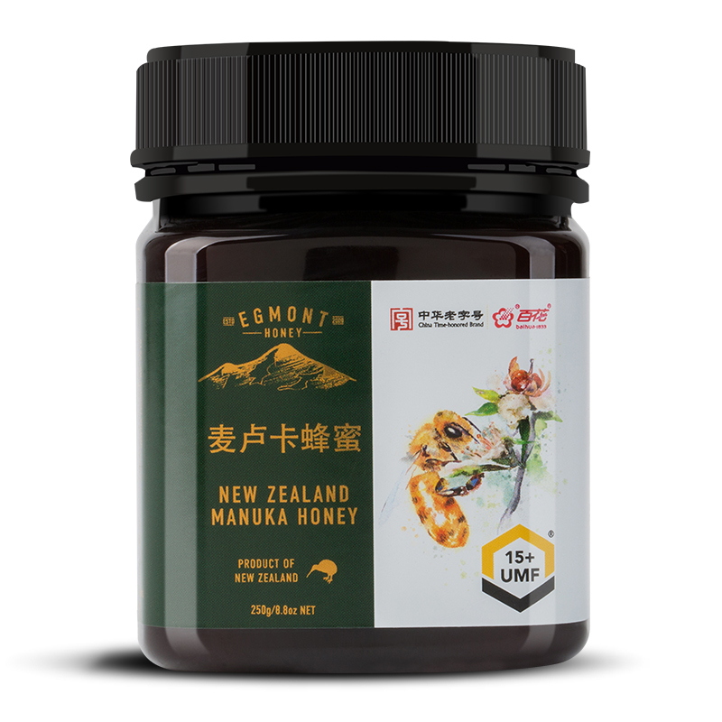 百花 麦卢卡蜂蜜 UMF15+ 新西兰 原装进口250g 珍惜蜜源 天然蜜 滋补蜂蜜 中华老字号 滋补蜂蜜 苏宁自营