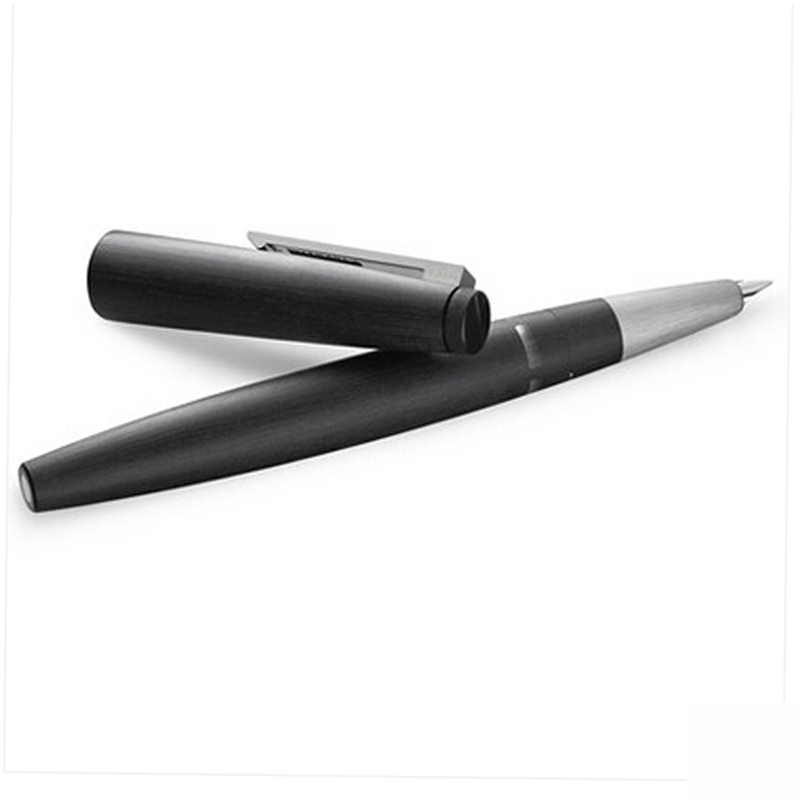 凌美(LAMY)2000系列玻璃纤维活塞吸墨磨砂黑钢笔14K金笔EF尖