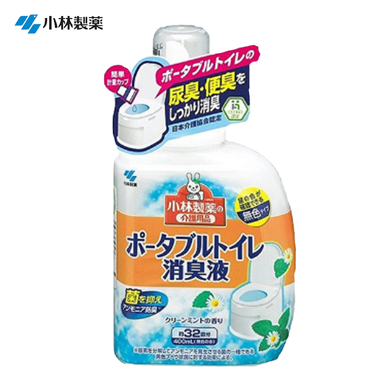 [持续抗菌]小林制药(KOBAYASHI) 手提式廁所除异味液 洋甘菊薄荷洁厕剂 400ml