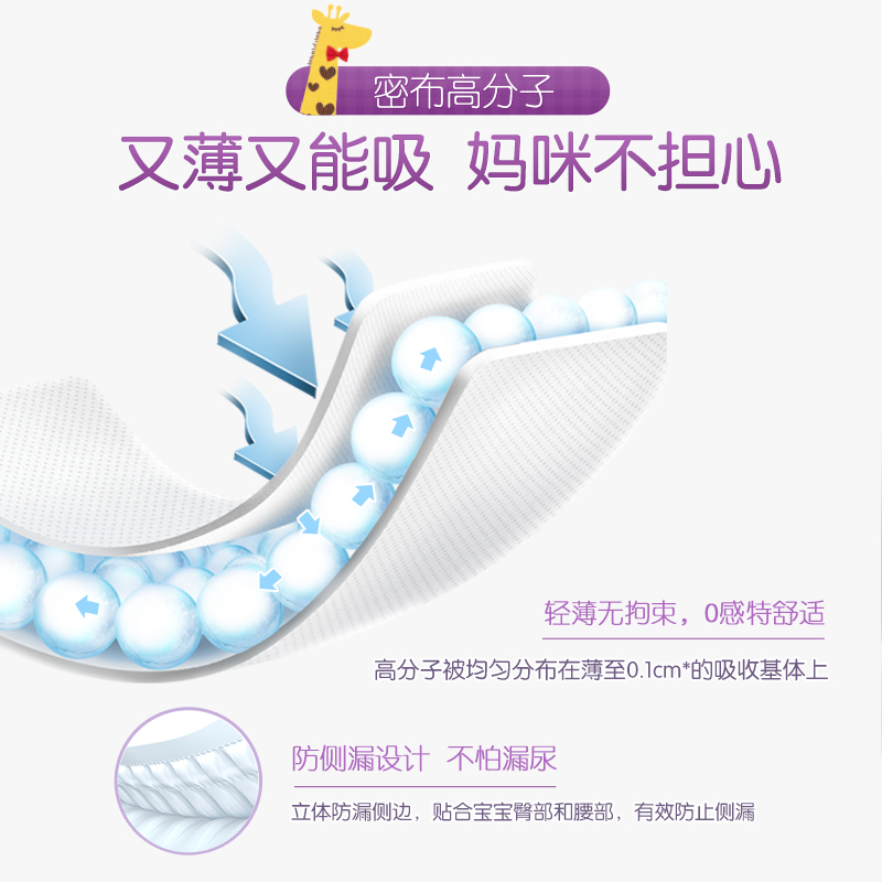 安儿乐(Anerle)薄薄小轻芯婴儿拉拉裤加大码XL码3片试用装