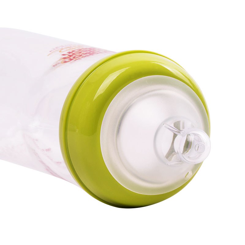 贝亲母乳实感 耐热玻璃奶瓶 淡绿色 240ml高清大图