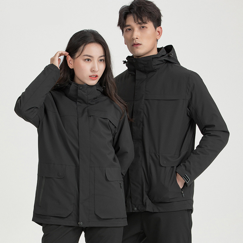 健卡侬 冲锋衣 J195 黑色 3XL