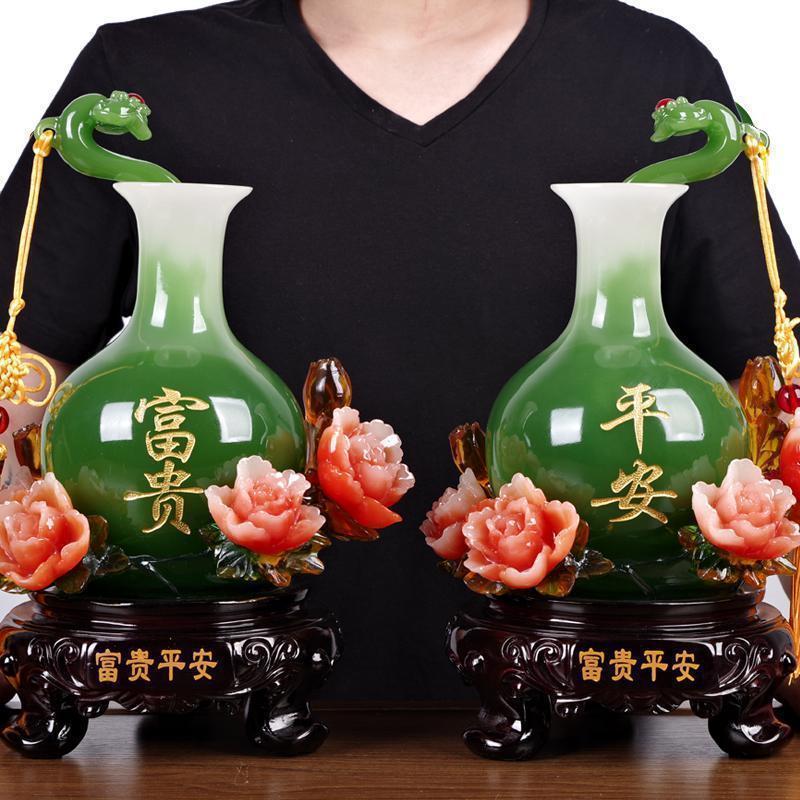 现代简约花瓶摆件客厅卧室收银台柜台装饰品新房乔迁送礼工艺品_467