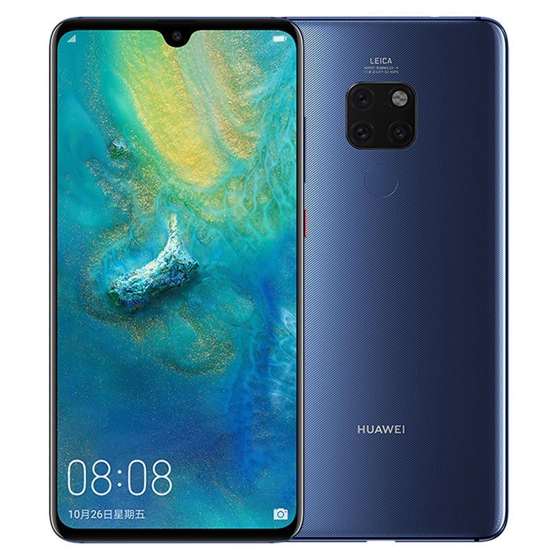 华为/HUAWEI Mate 20 宝石蓝 6GB+64GB 麒麟980芯片全面屏徕卡三摄移动联通电信4G全网通手机