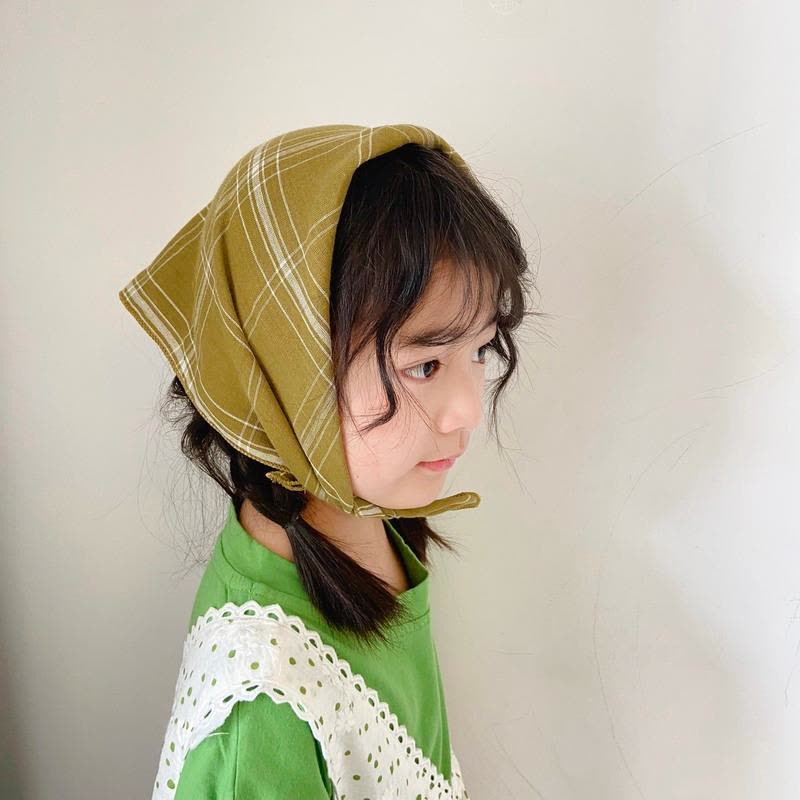 可莉允儿童丝巾发带夏季小女孩方巾防晒包头沙滩巾薄款女童宝宝头巾围巾毛巾图片