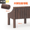 三维工匠加高脚长条花盆室外阳台花长方形种植箱户外庭院楼顶花箱防腐木 100*40*45(2月28号发货) 中等花盆容器