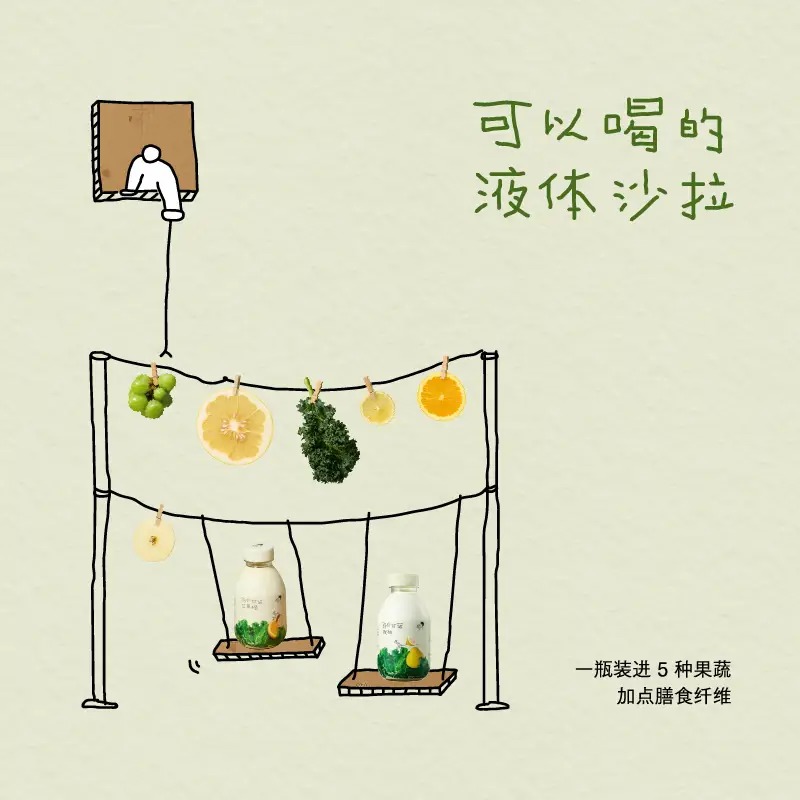 喜茶羽衣甘蓝苹果橙植物果蔬汁饮料350ml*15瓶/箱_高清大图