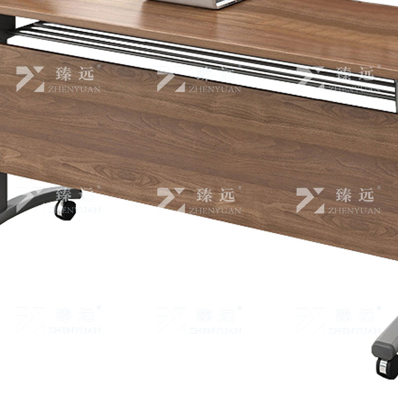 臻远ZY4080607 折叠培训桌培训室会议桌条桌可移动课桌 1600*400*750高清大图